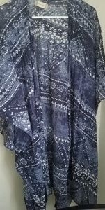 Altar'd State Long Purple/Navy Kimono